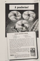 1942 Print Ad Minute Tapioca Peach Tapioca Cream Dessert Battle Creek,MI - £11.24 GBP