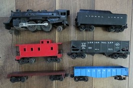 LIONEL TRAIN Set 246 Locomotive Engine Coal Tender Caboose 6042 Lehigh Valley - £76.31 GBP