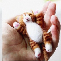 Purrfectly Comfy Cat Craft Kit: Needle Felting Bliss with Hand Needles, ... - $54.40