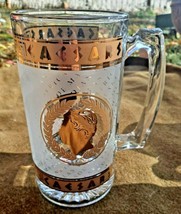 Vintage caesars Hotel Casino Frosted Beer Drinking Glass Mug USA Las Vegas - £26.11 GBP
