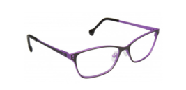 Lisa Loeb Face Eyeglasses Eyeglass Frames Licorice/Grape 52-15-135 - £75.01 GBP
