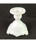 Westmoreland &#39;Scroll and Lace&#39; Pattern Milk Glass Candleholder, Mint Con... - £11.68 GBP