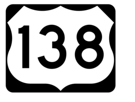 US Route 138 Sticker R1969 Highway Sign Road Sign - $1.45+