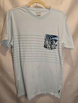Billabong Tailored Fit M Men&#39;s Short Sleeve T-Shirt Chest Pocket w/Logo Blue - £9.58 GBP