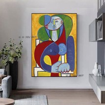 Hand Painted Pablo Picasso Bust Of Francoise Canvas Art Artwork Decorative Home  - £204.89 GBP+