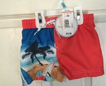 Koala Kids Brand Boy&#39;s Orange Swim Trunks 3/6 Month *NEW W/TAGS* r1-24 - $7.99
