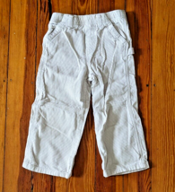 Children's Place Boys Toddler size 4T Cream-Beige-White Carpenter Corduroy Pants - $2.71