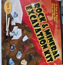 Rock and Mineral excavation kit 10 samples and chart included science ho... - £11.84 GBP