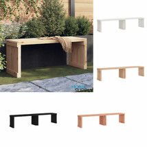 Outdoor Garden Patio Lawn Wooden Pine Wood Extendable Bench Chair Seat Benches - £178.83 GBP+