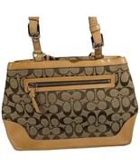 Coach 6830 Khaki Purse Beige Signature  Canvas City Tote Bag C Logo - $158.40