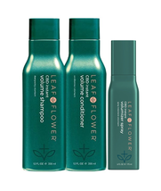 LEAF & FLOWER Instant Volume Shampoo, Conditioner & Volumizing Spray Trio  - $105.00