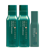 LEAF &amp; FLOWER Instant Volume Shampoo, Conditioner &amp; Volumizing Spray Trio  - £82.56 GBP