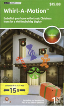 GEMMY LED LIGHTSHOW 116258 CHRISTMAS ICONS LED WHIRL-A-MOTION - COOL! - ... - $15.95