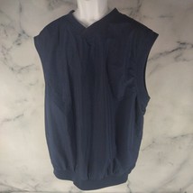 Columbia Men&#39;s Blue Sleeveless Polyester Pullover Windbreaker Vest Sz XL - £10.76 GBP