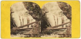 c1900&#39;s Real Photo Stereoview Marshalls Falls Near Stroudsburg PA - £7.46 GBP