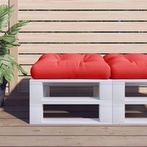 vidaXL Pallet Cushion Red 100% polyester 23.6&quot; x 23.6&quot; x 4.7 - $81.22
