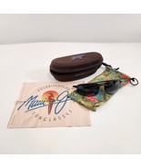 Maui Jim Ho&#39;Okipa Sunglasses Frames Cloth Bag &amp; Zip Case G-807-02 25 64 ... - £45.64 GBP