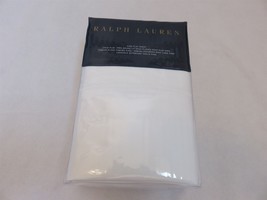 Ralph Lauren 624 Sateen King Flat Sheet Deco White NEW $185 - £73.45 GBP