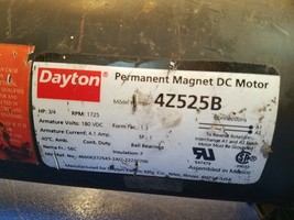 Dayton 4Z525B Permanent Magnet DC Motor - $312.82