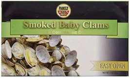 Family Smoked Baby Clams In Cottonseed Oil 3 Oz. (Pack Of 6) - $831.08 MXN