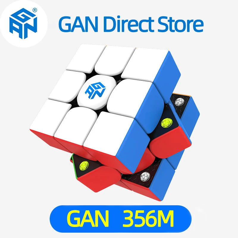Gan 356 m Magnetic Speed cube Stickerless GAN 356m 3x3 speedcube 3x3x3 - £25.41 GBP+