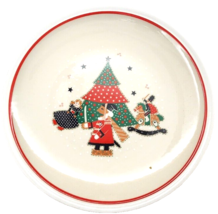 Epoch &quot;Holiday Joy&quot; Christmas 4 New Dinner Plates # 8200 Made In Korea 1... - $46.75