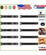 10-Pack Heavy Duty Elastic Cinch Straps with Anti-Slip for Ultimate Orga... - $25.23 CAD