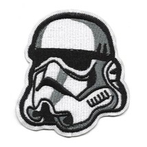 STORMTROOPER HELMET IRON ON PATCH 3.25&quot; Star Wars Movie Fan Embroidered ... - $92.47 MXN
