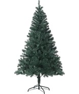 6Ft Artificial Christmas Tree 700 Branch Tips Green Hinged Spruce - $63.99