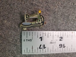 Vintage Antique Sewing Machine Pin Brooch Series 2 Jones 1879 Metal Enam... - $11.40
