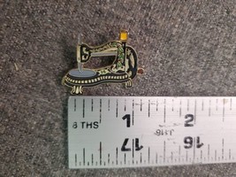 Vintage Antique Sewing Machine Pin Brooch Series 2 Jones 1879 Metal Enameled - £9.11 GBP