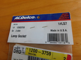ACDelco Lamp Socket LS7 Parking Light Socket - £19.67 GBP