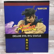 Street Fighter Deluxe Evil Ryu Statue with Pulsing Hadoken by Capcom - $222.75