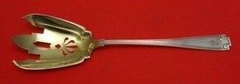 Etruscan by Gorham Sterling Silver Salad Serving Fork Gold Washed 10 1/2&quot; - £347.40 GBP