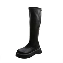 N sexy women s long boots ladies over the knee boots platform shoes solid leather boots thumb200