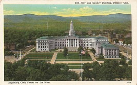 City And County Building Denver Colorado  Adjoining Civic Center E25 - £3.87 GBP