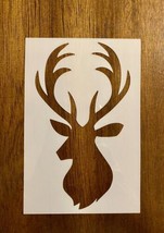Deer Head Reusable 10 MIL Laser Cut Mylar Stencil Art Supplies Airbrush ... - £2.33 GBP+