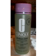 Clinique All About Clean Liquid Facial Soap Mild 6.7oz For Dry Combinati... - £13.22 GBP