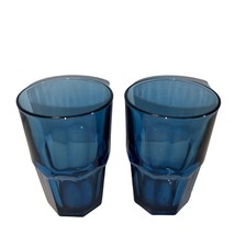 Vintage Pair of Crisa Boston Cobalt Blue Glass Cooler - $14.85