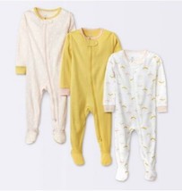 Cloud Island Baby Girls Size 0-3 Months 3pk Long Sleeve Earth &amp; Sky Bodysuits. W - £14.22 GBP