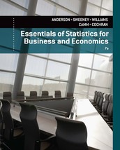 Essentials of Statistics for Business and Economics [Hardcover] Anderson, David; - $141.25