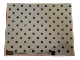 Stampin Up Rubber Stamp Distressed Dots Unmounted Background Polka Dots Circles - £7.84 GBP