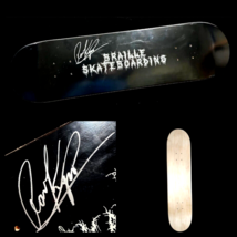 Aaron Kyro Signed Braille Creepy Writing Skateboard Autograph Team Deck - £101.78 GBP