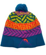 EMS Ski Hat Winter Knit Colorful Geometric Vintage Snowboarding Eastern ... - $37.18