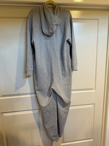 SAVAGE FENTY Heather Gray Hooded Cotton Blend Jumpsuit SZ L NWOT RIHANNA Item image 6
