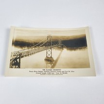 Postcard The Alaska Highway Peace River Bridge RPPC - £6.71 GBP
