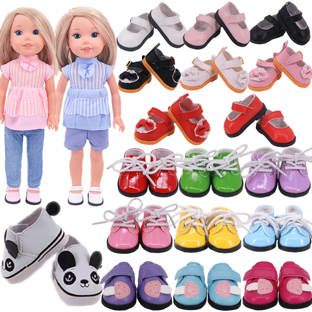 Doll Clothes Shoes 5Cm Panda Shape For 14 Inch Wellie Wisher &amp; 32-34 Cm Paola - £5.67 GBP+