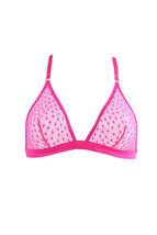 L&#39;agent By Agent Provocateur Womens Bralette Vivid Printed Pink Size Uk 32B - £38.38 GBP