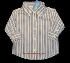 Nwt Gymboree Boys Holiday Classics Stripe Shirt 6 12 M - $14.00