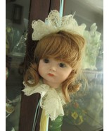 PORCELAIN BLUE EYES BLONDE Head doll key keeper 8&quot; - $363.64 MXN